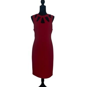 Elegant Red Sleeveless Dress